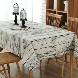 Union Rustic Maroneia Vintage Wood Tablecloth EOVS1001